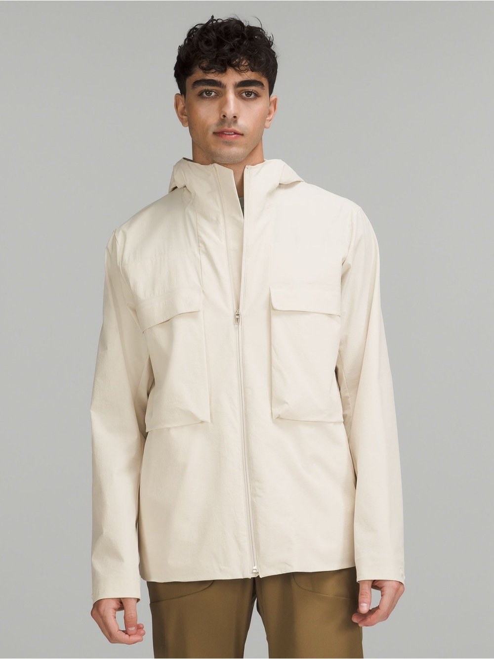 Lululemon XL Beige Stretch Cargo Jacket